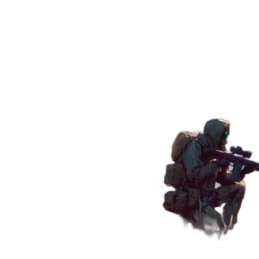 robot, weapon, creature, staff transparent PNG cut-out