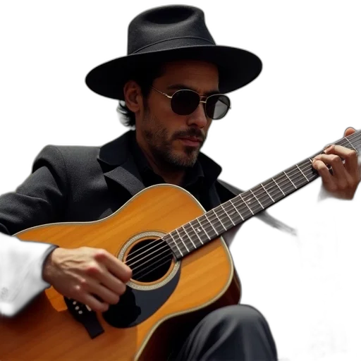 hat, photorealistic, man, sunglasses transparent PNG cut-out