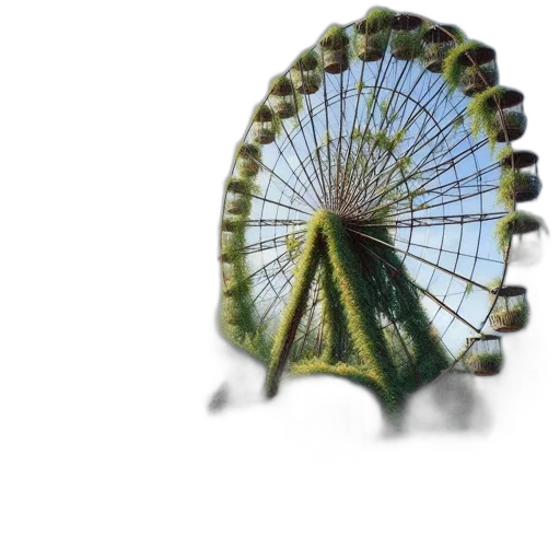 umbrella, flower, hat, hair transparent PNG cut-out