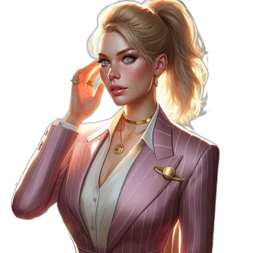 jacket, dress, staff, face transparent PNG cut-out