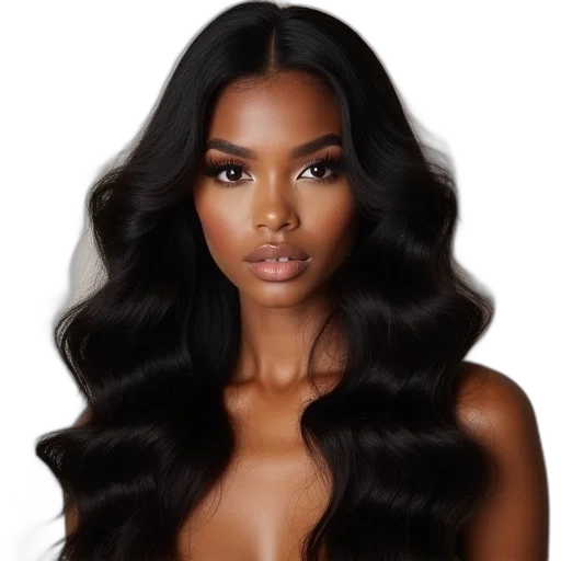 hair, photorealistic, cartoon, earth tones transparent PNG cut-out