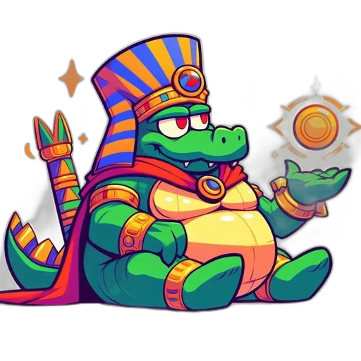 dragon, staff, pixel art, fantasy art transparent PNG cut-out