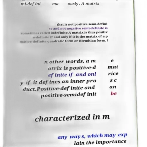 matrix, positive-definite, only, defines transparent PNG cut-out