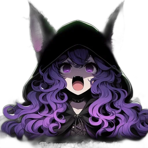 mask, creature, hat, staff transparent PNG cut-out