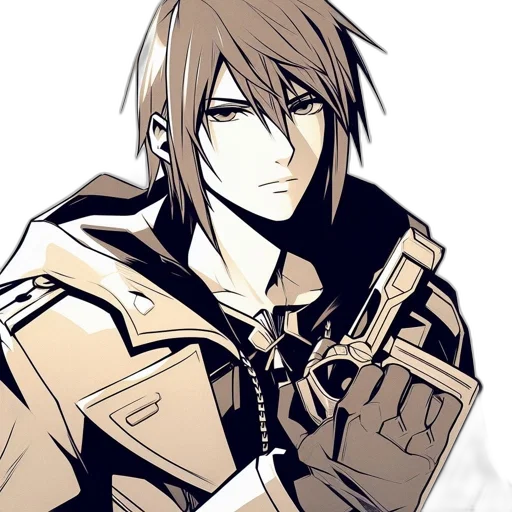 jacket, weapon, staff, sword transparent PNG cut-out