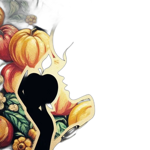 food, mask, crown, watercolor transparent PNG cut-out