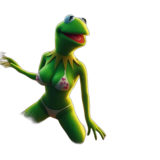 animal, creature, dress, 3d render transparent PNG cut-out