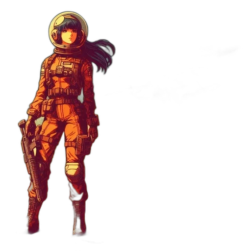 staff, robot, dress, creature transparent PNG cut-out