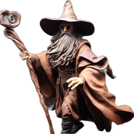 staff, fantasy art, concept art, 3d render transparent PNG cut-out
