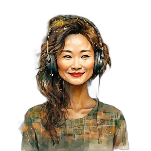 face, staff, jewelry, photorealistic transparent PNG cut-out