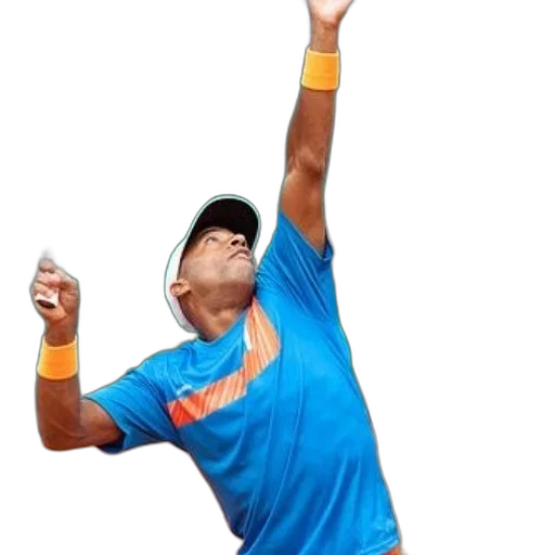 tennis, player, blue, shirt transparent PNG cut-out