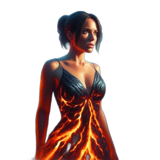 dress, concept art, fantasy art, 3d render transparent PNG cut-out