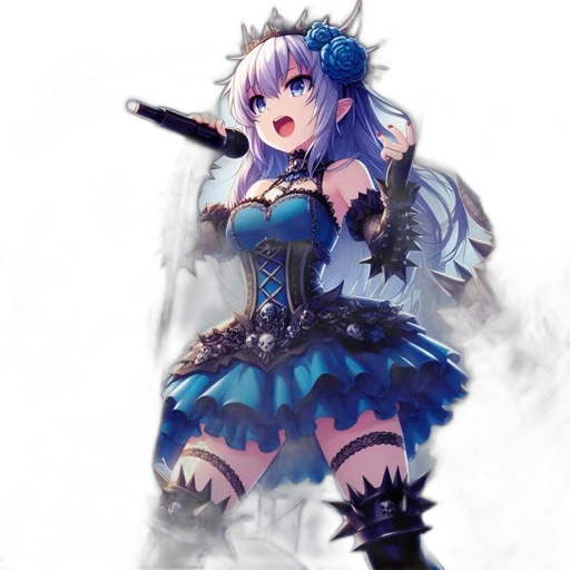 dress, weapon, dragon, staff transparent PNG cut-out