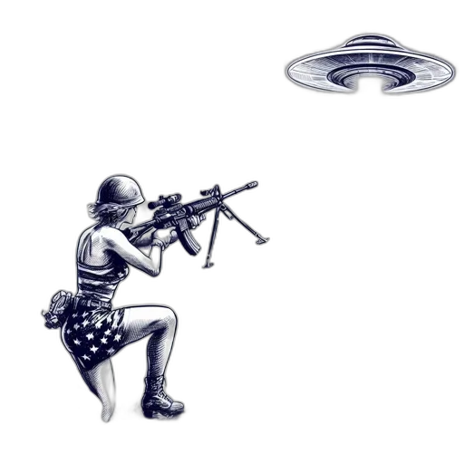 weapon, robot, creature, animal transparent PNG cut-out
