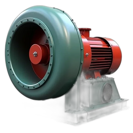 3d render, explosion, blower, fan transparent PNG cut-out