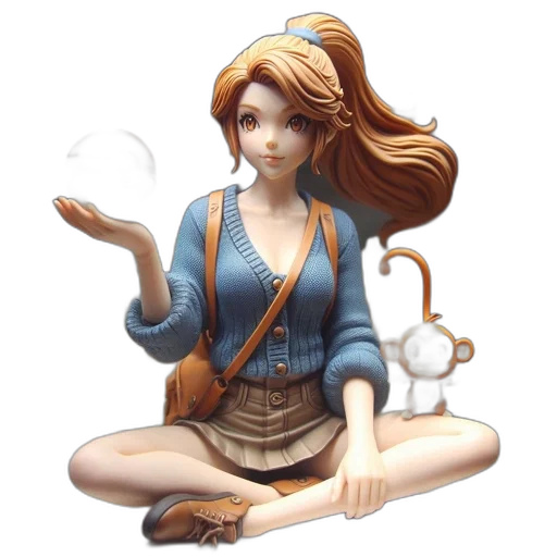 staff, fantasy art, concept art, 3d render transparent PNG cut-out