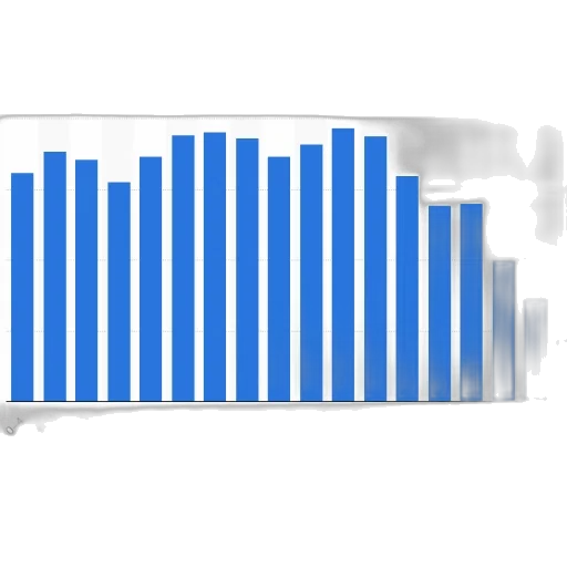 blue, bar, chart, shows transparent PNG cut-out