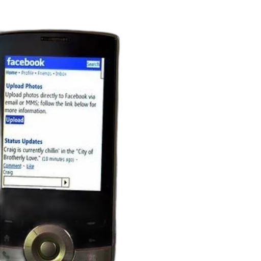 phone, screen, displaying, facebook transparent PNG cut-out