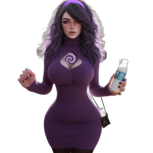 dress, bottle, staff, concept art transparent PNG cut-out