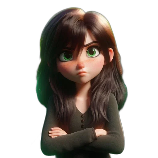 staff, face, hair, cartoon transparent PNG cut-out
