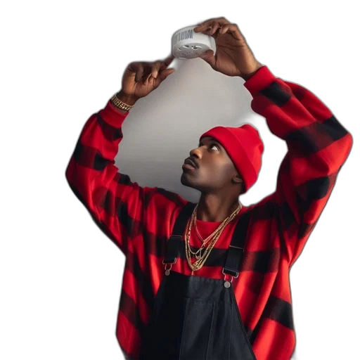 hat, jacket, bottle, man transparent PNG cut-out