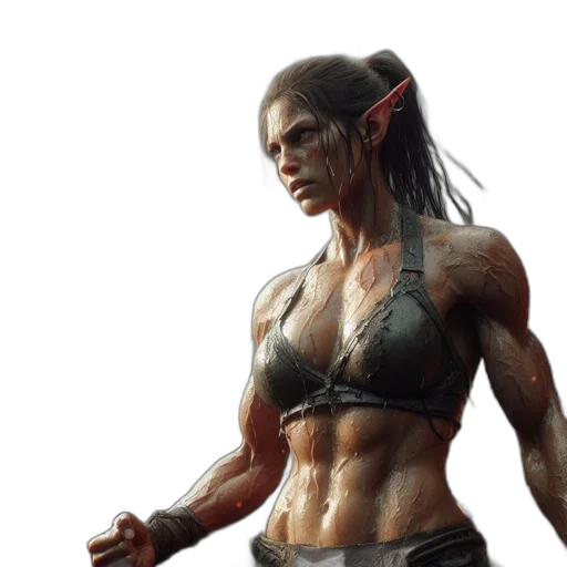 concept art, fantasy art, 3d render, photorealistic transparent PNG cut-out