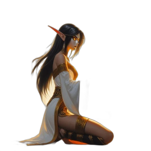 staff, dragon, creature, dress transparent PNG cut-out