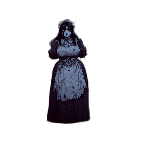 dress, creature, mask, concept art transparent PNG cut-out