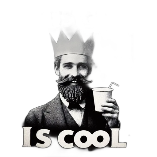 crown, hat, vaporwave, illustrated transparent PNG cut-out