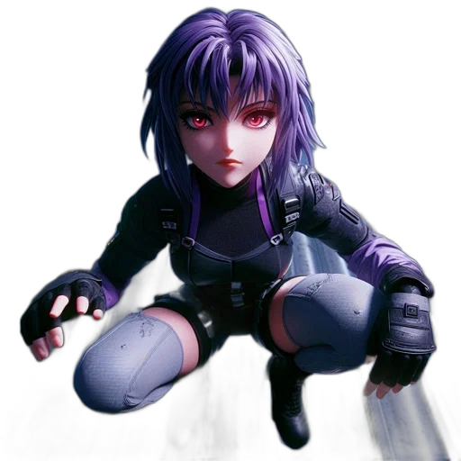 robot, weapon, staff, jacket transparent PNG cut-out