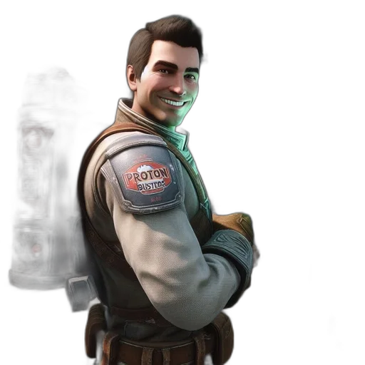 jacket, staff, weapon, face transparent PNG cut-out