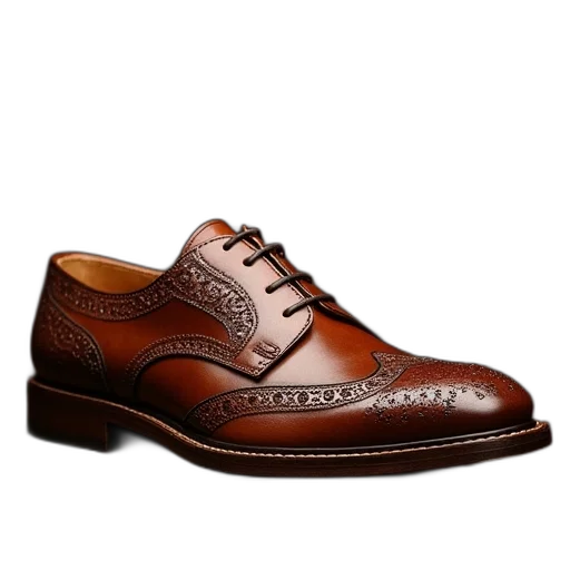 shoes, brown, leather, monk transparent PNG cut-out
