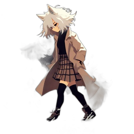 jacket, staff, mask, creature transparent PNG cut-out