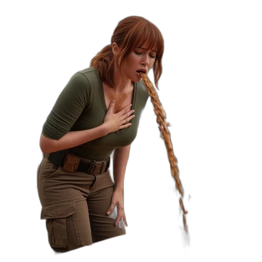 staff, hair, weapon, creature transparent PNG cut-out