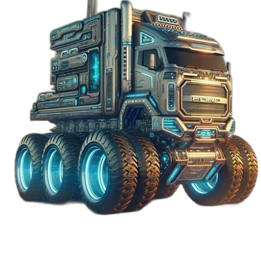 robot, weapon, car, concept art transparent PNG cut-out