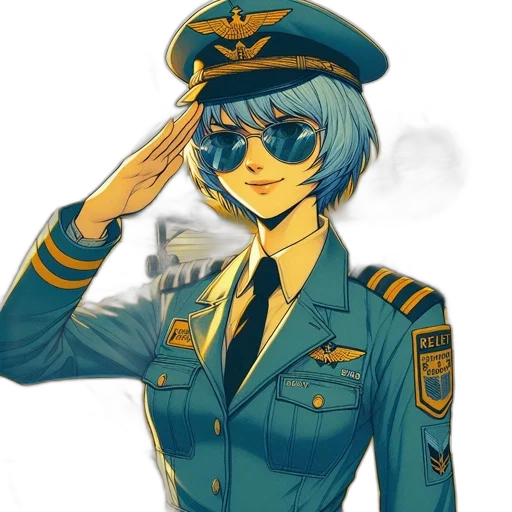 staff, jacket, hat, face transparent PNG cut-out