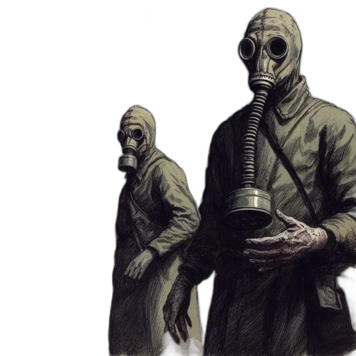 mask, jacket, concept art, comic book art transparent PNG cut-out