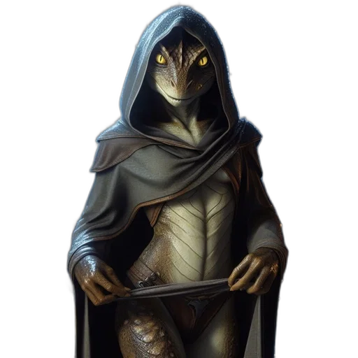mask, staff, creature, jacket transparent PNG cut-out