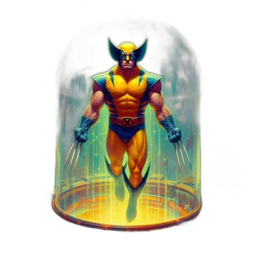 concept art, comic book art, fantasy art, 3d render transparent PNG cut-out