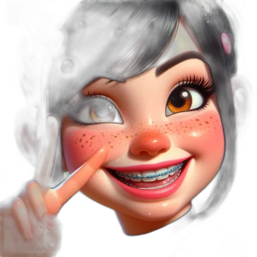 face, mask, 3d render, photorealistic transparent PNG cut-out