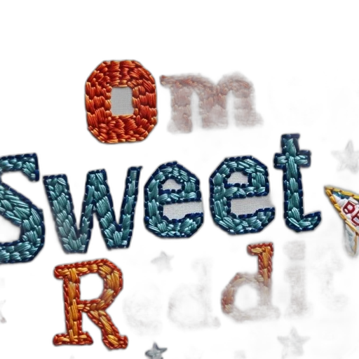 embroidery, hoop, home, sweet transparent PNG cut-out