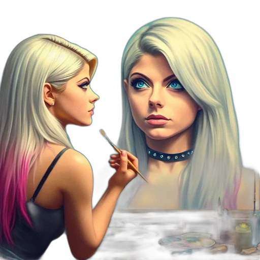 face, concept art, fantasy art, photorealistic transparent PNG cut-out
