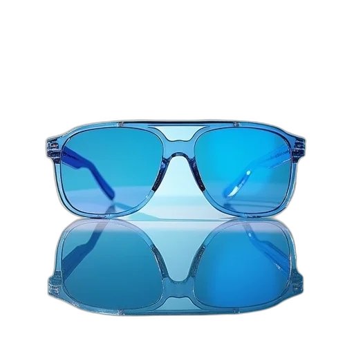 jewelry, 3d render, vaporwave, blue transparent PNG cut-out