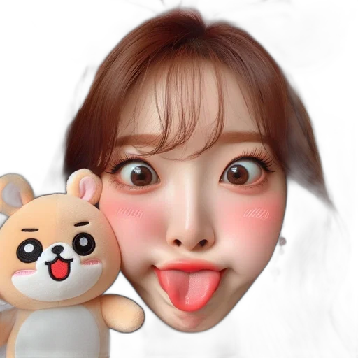 creature, face, photorealistic, cartoon transparent PNG cut-out