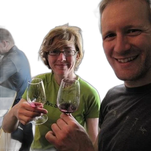 bottle, two, people, holding transparent PNG cut-out