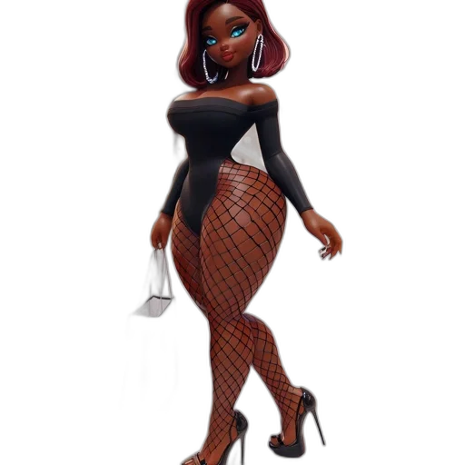 dress, concept art, cartoon, 3d render transparent PNG cut-out