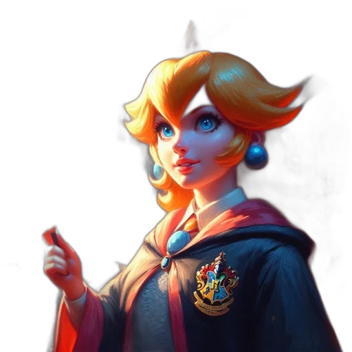 staff, crown, face, dress transparent PNG cut-out