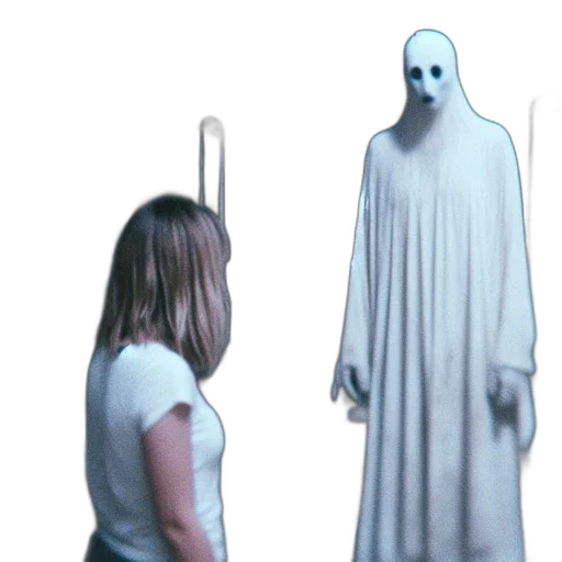 creature, dress, staff, robot transparent PNG cut-out