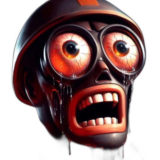 mask, robot, face, creature transparent PNG cut-out