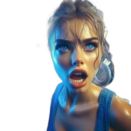 face, mask, photorealistic, concept art transparent PNG cut-out